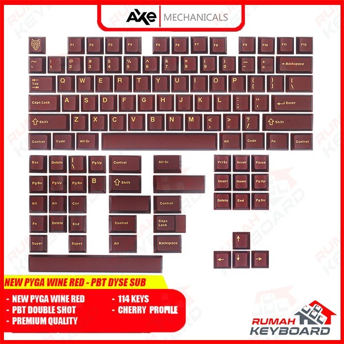 AXE MECHANICALS - ใหม่ PYGA Wine Red - Cherry Profile - ABS - Doule Shot - ปุ่มกด - ปุ่มกด