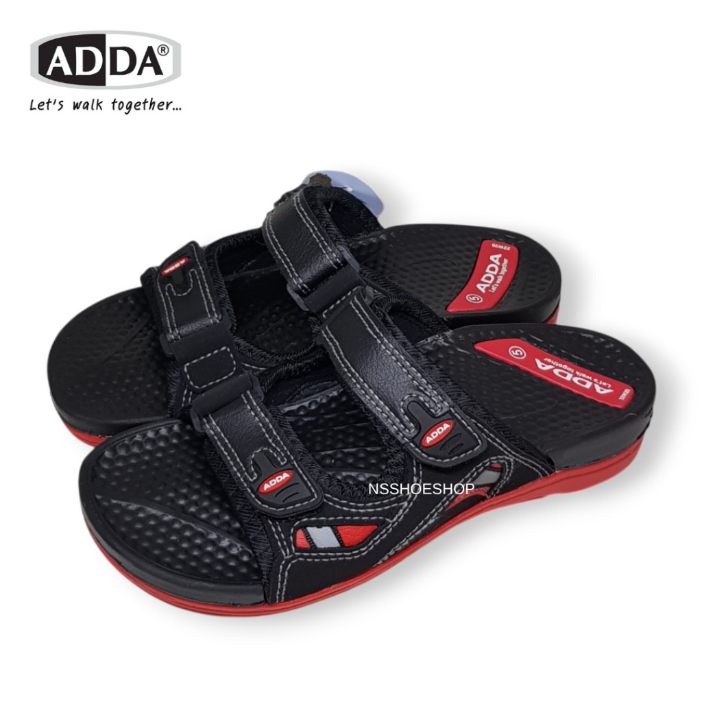 [ส่งเร็ว] Adda 22W20 รองเท้าแตะแบบสวม ปรับสายได้ พื้นกันลื่น ไซส์ 4-9