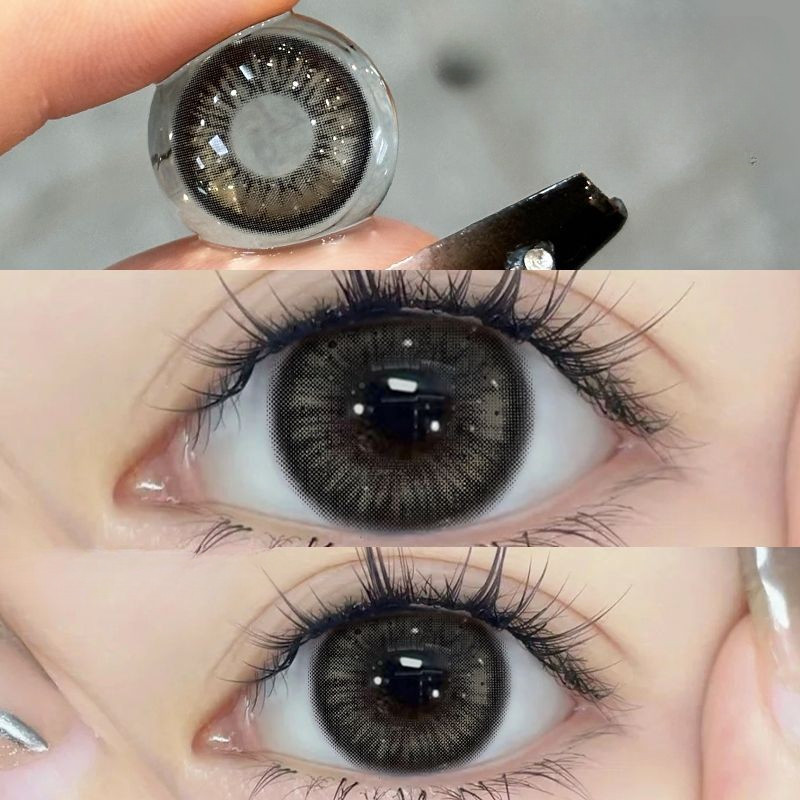 （COD）-100~-600 2pcs+BOX  คอนแทคเลนส์สี  คอนแทคเลนส์รายปี คอนแทคเลนส์ คอนแทคเลนส์สายตาสั้น 14.0mm/14.5mm 087 ราคา ถูกที่สุด ดีลบีเคเค แกลเลอรีภาพที่ 8