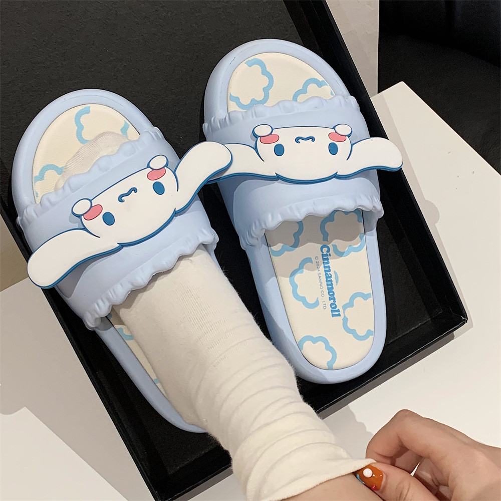 Xixitao Girls Summer New Sanrio Joint Cute Cinnamon Dog Casual Fashion Slippers