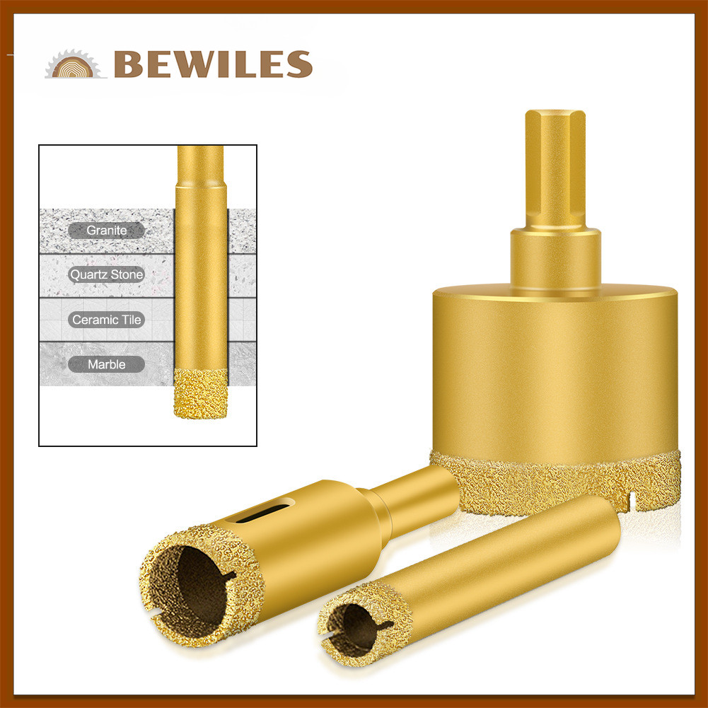 ดอกเจาะเพชรแบบแห้ง Dry Diamond Drill Bit สำหรับหินอ่อน แกรนิต พอร์ซเลน แก้ว และเซรามิก
