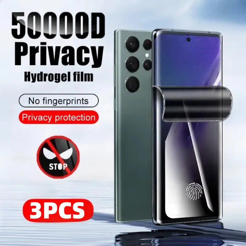 3pcs HD ความเป็นส่วนตัว Hydrogel ฟิล์มสําหรับ Motorola Moto Edge ThinkPhone S50 S30 X50 X40 X30 50 2