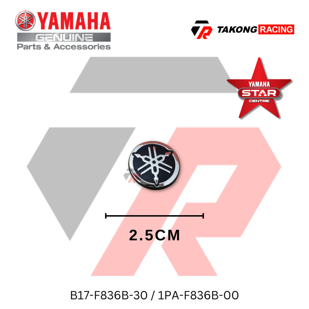 YAMAHA B17-F836B-30 TUNING FORK MARK, 3D (B176) (1PA-F836B-00)