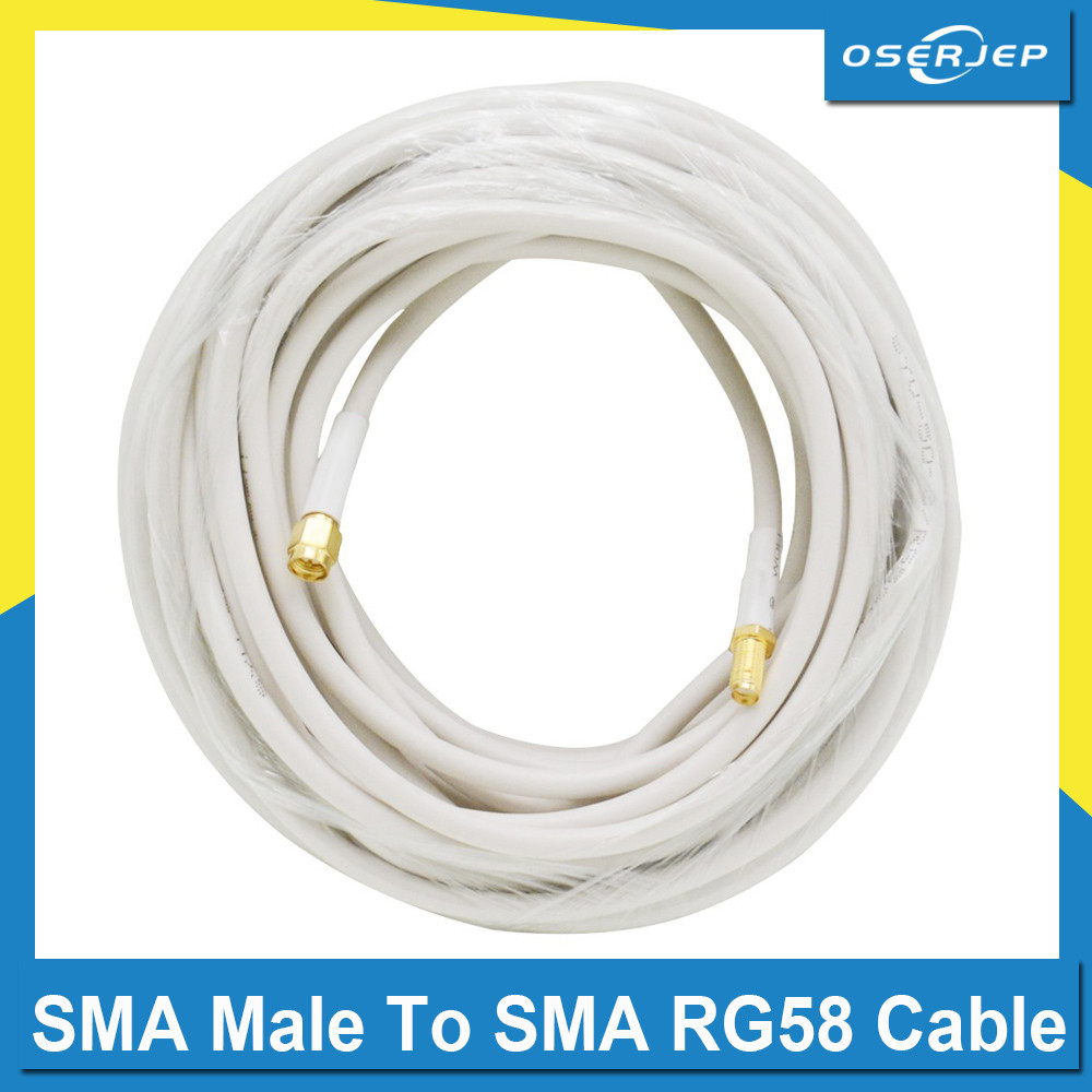 SMA Male to SMA female Connector สําหรับเสาอากาศยากิบูสเตอร์สัญญาณ