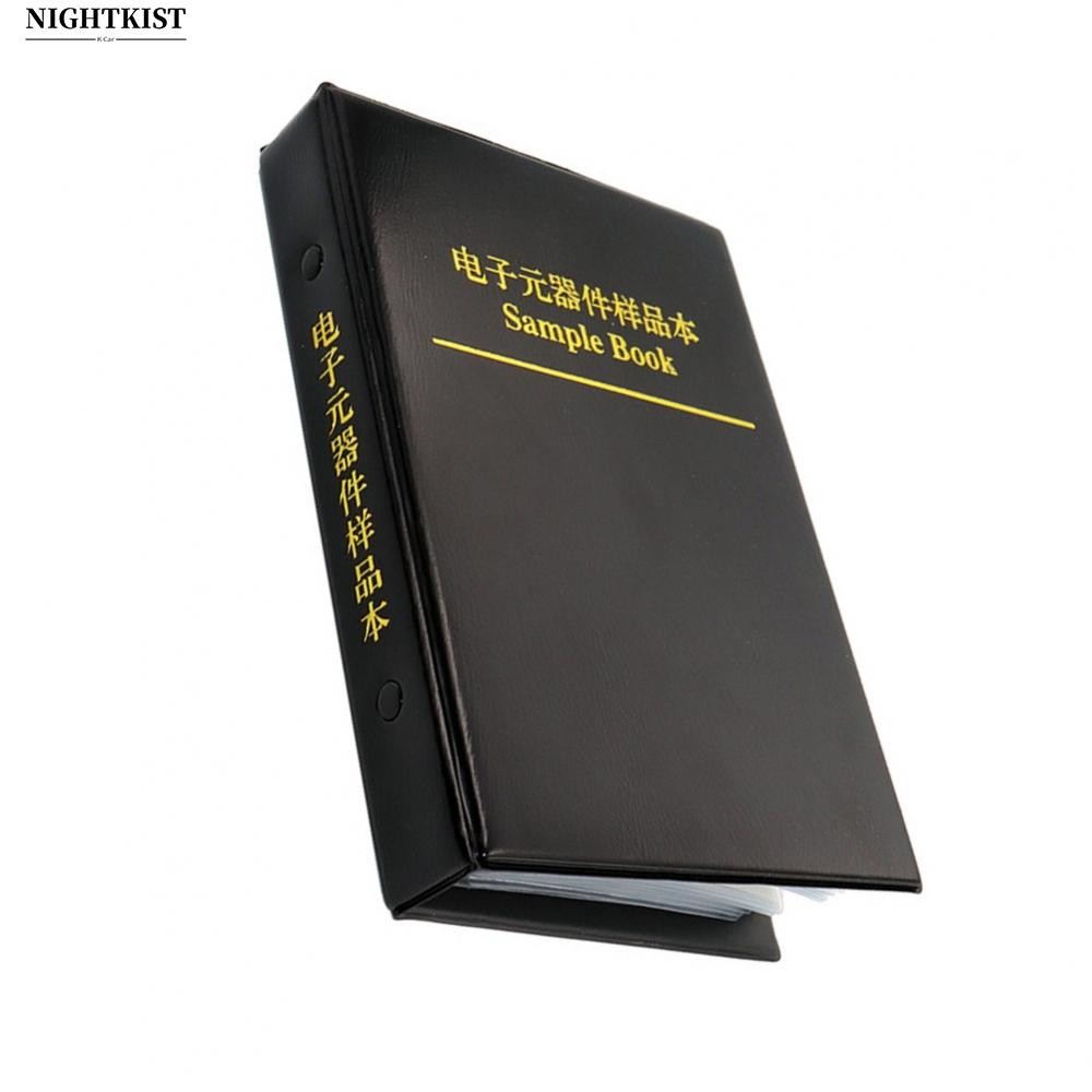 หนังสือจัดเก็บส่วนประกอบอิเล็กทรอนิกส์ 0402 สําหรับชุดตัวต้านทาน SMD พร้อมฉลาก