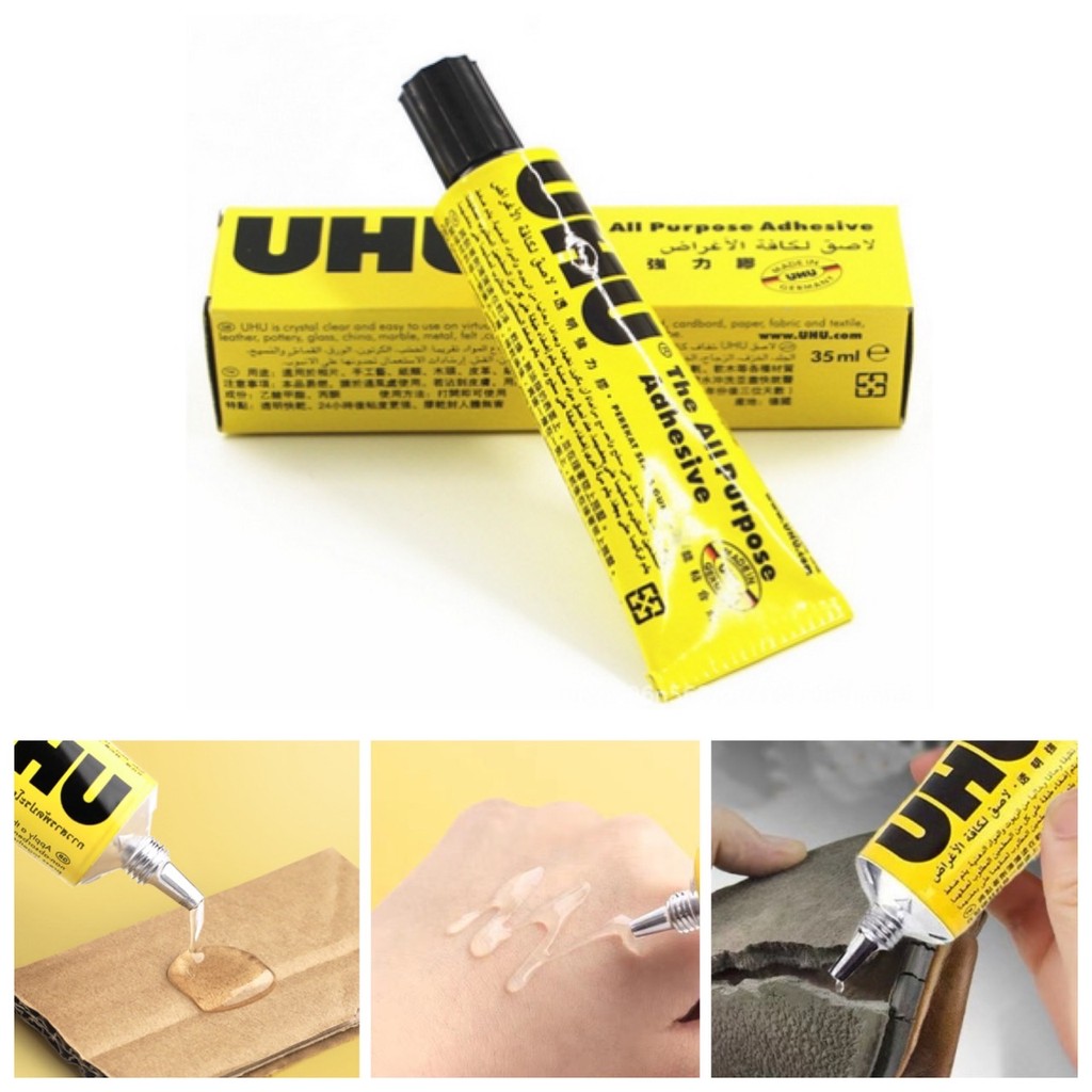 😋 กาว UHU กาวใส glue ยึดติด ซ่อม DIY งานฝีมือ ซ่อมรองเท้า อเนกประสงค์ สารพัดประโยชน์ รุ่นอัพเกรด เพิ่มความเหนียวแน่น 😋