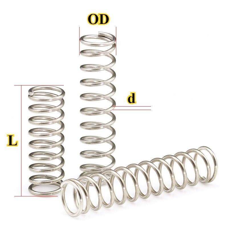 [ลี่-เฮ้] 304 สแตนเลส, สปริงบีบอัด (เส้นผ่าศูนย์กลางลวด 0.6 มม. * เส้นผ่านศูนย์กลางภายนอก 4 มม.-12 มม. * ยาว 5 มม.-50 มม.) สปริงโช้คอัพ สปริงแรงดันความแม่นยํา - รูปที่ 5