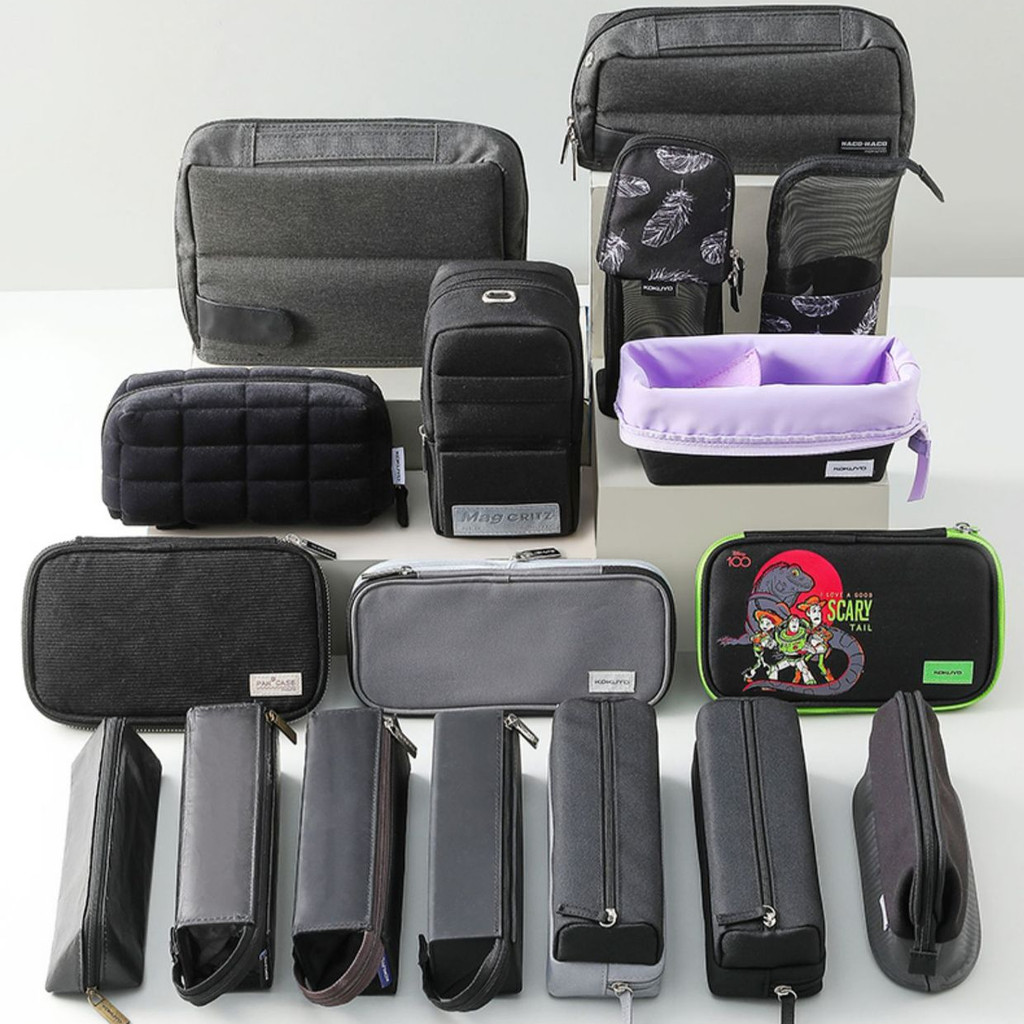 Kokuyo Black Pencil Case Collection กล่องดินสอแบบเรียบง่าย ทนทานต่อสิ่งสกปรก