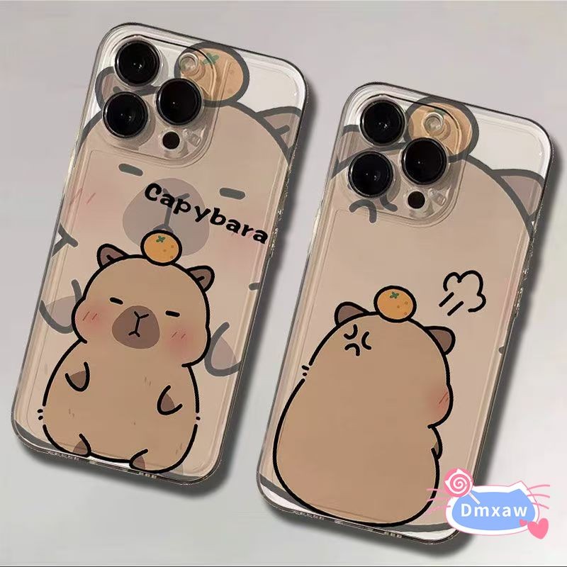 น่ารัก Capybara สําหรับ Vivo iQOO Z9 Turbo + Z9X Z8 Z8X Z7X Z7i Z6 Z6X Z5 Z3 Z1 Z1X U5 U5 U5 U5 U5E 