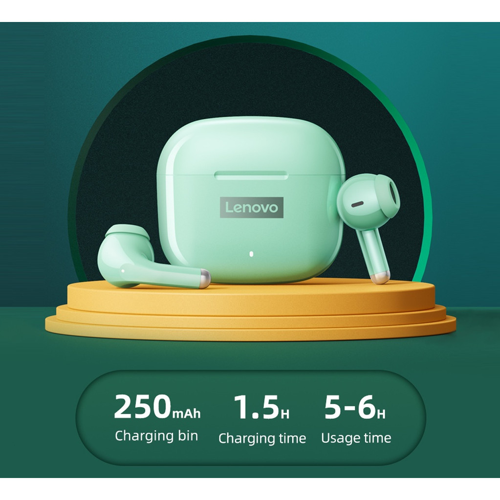 Lenovo LP40 PRO ชุดหูฟังไร้สาย TWS Bluetooth 5.1 ระบบเสียงคุณภาพสูงคุณภาพเสียง Hi-Fi
