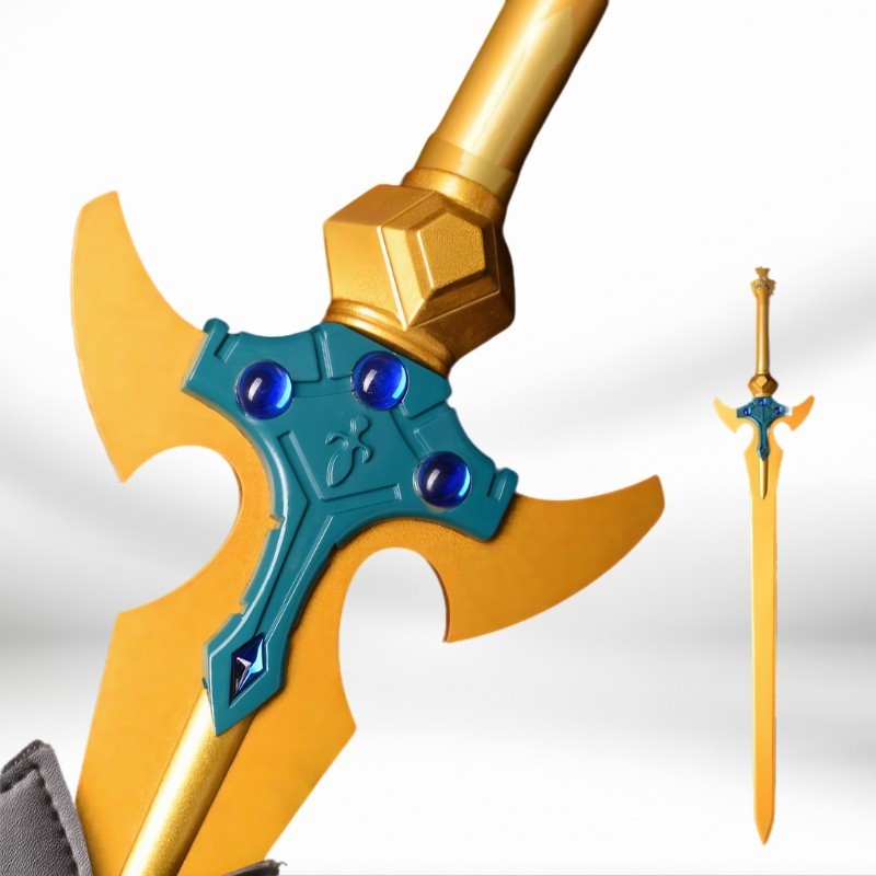 [Pre Order] ดาบเหล็ก 112cm 2.3kg Kirito's "Holy Sword Excalibur Sword Art Online Golden Sword cospla