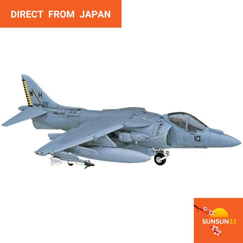 【Direct from Japan】Hasegawa 1/72 US Marine Corps AV-8B Plus Harrier II รุ่นพลาสติก D24