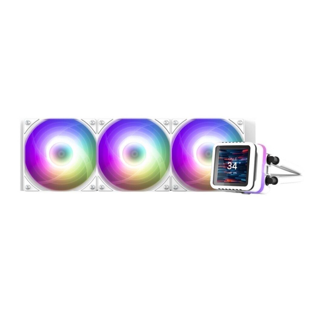ZALMAN ALPHA2 DS A36 White 360mm With 2.73’’ IPS LCD Screen AIO Liquid CPU Cooler