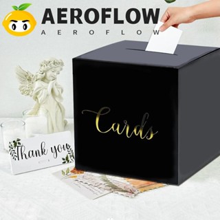 Aeroflow กล่องการ์ดแต่งงาน, กล่องการ์ดของขวัญอวยพรสีขาวสีดํา…