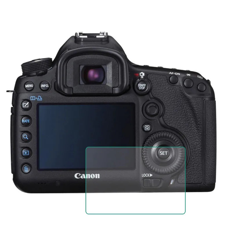 กระจกนิรภัยสําหรับ Canon EOS 5D Mark III IV Mark3 Mark4 5DIII 5D3 5D4 5Ds 5DsR 1DX II กล้องหน้าจอป้อ
