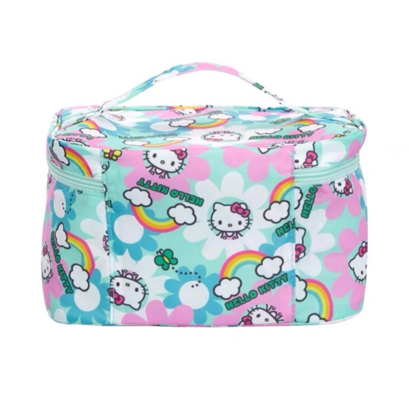 พร้อมสต็อก ใหม่สไตล์คิตตี้ถุงเก็บการ์ตูนพิมพ์แบบพกพากระเป๋าเครื่องสําอางเดินทางแบบพกพาผลิตภัณฑ์ดูแลผิวล้างถุงเก็บ - รูปที่ 2