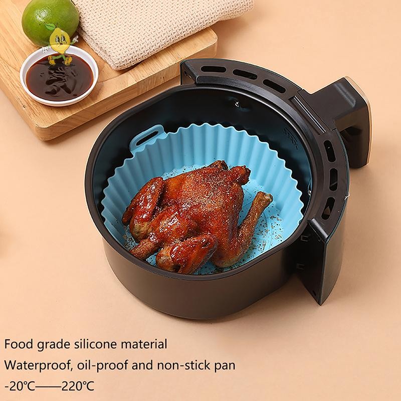 [mozh] 20/16CM Universal Silicone Air Fryer Mould Air Fryer Silicone Mat Baking Mat Silicone Baking 