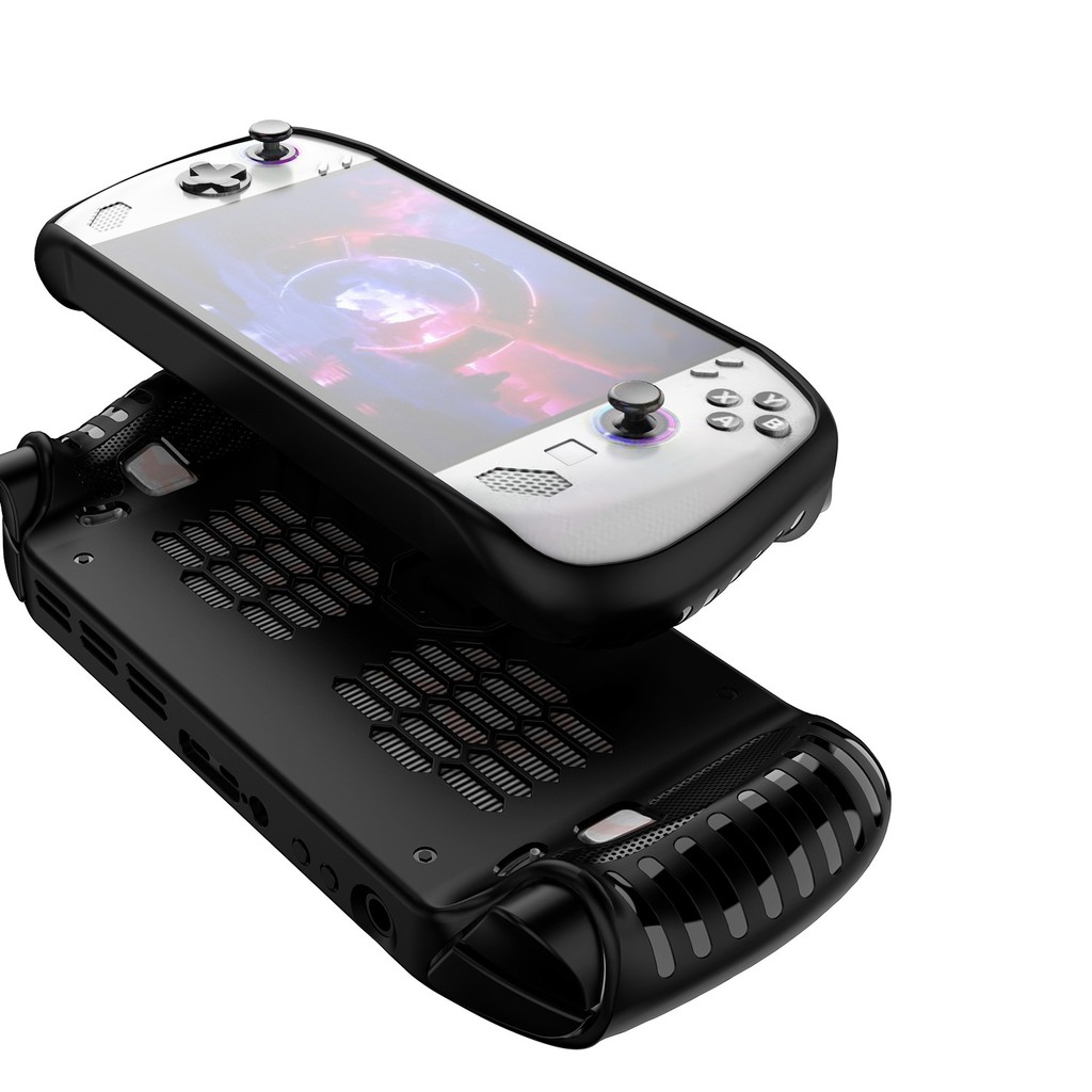 TPU เคสป้องกันพร้อมขาตั้งเข้ากันได้กับ Legion GO S, Shock-Absorption, กันลื่นและป้องกันรอยขีดข่วนฝาครอบการออกแบบ