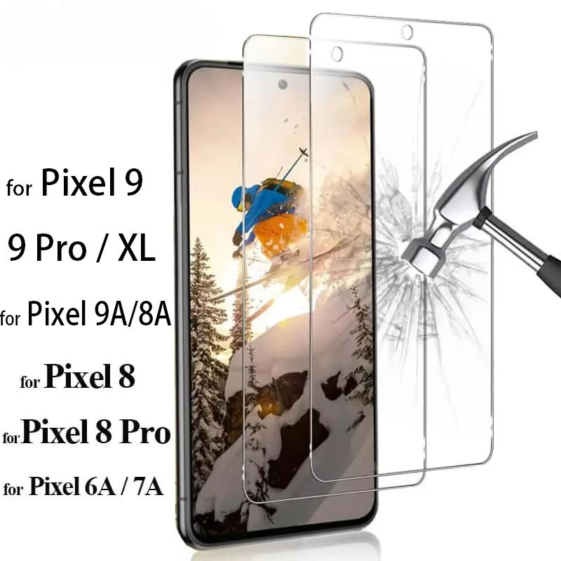 ฟิล์มกระจกนิรภัยสําหรับ Google Pixel 6A 7A 8A 8 9 Pro XL ฟิล์มป้องกันหน้าจอ