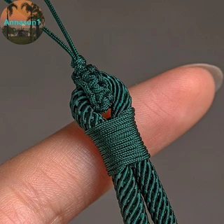 Annasun เชือกเส้นเล็กโทรศัพท์มือถือเชือกข้อมือสั้นเสริมการจับคู่สีจี้ทอมือหญิงชายอุปกรณ์เสริม Anti-los เชือกเส้นเล็ก TH