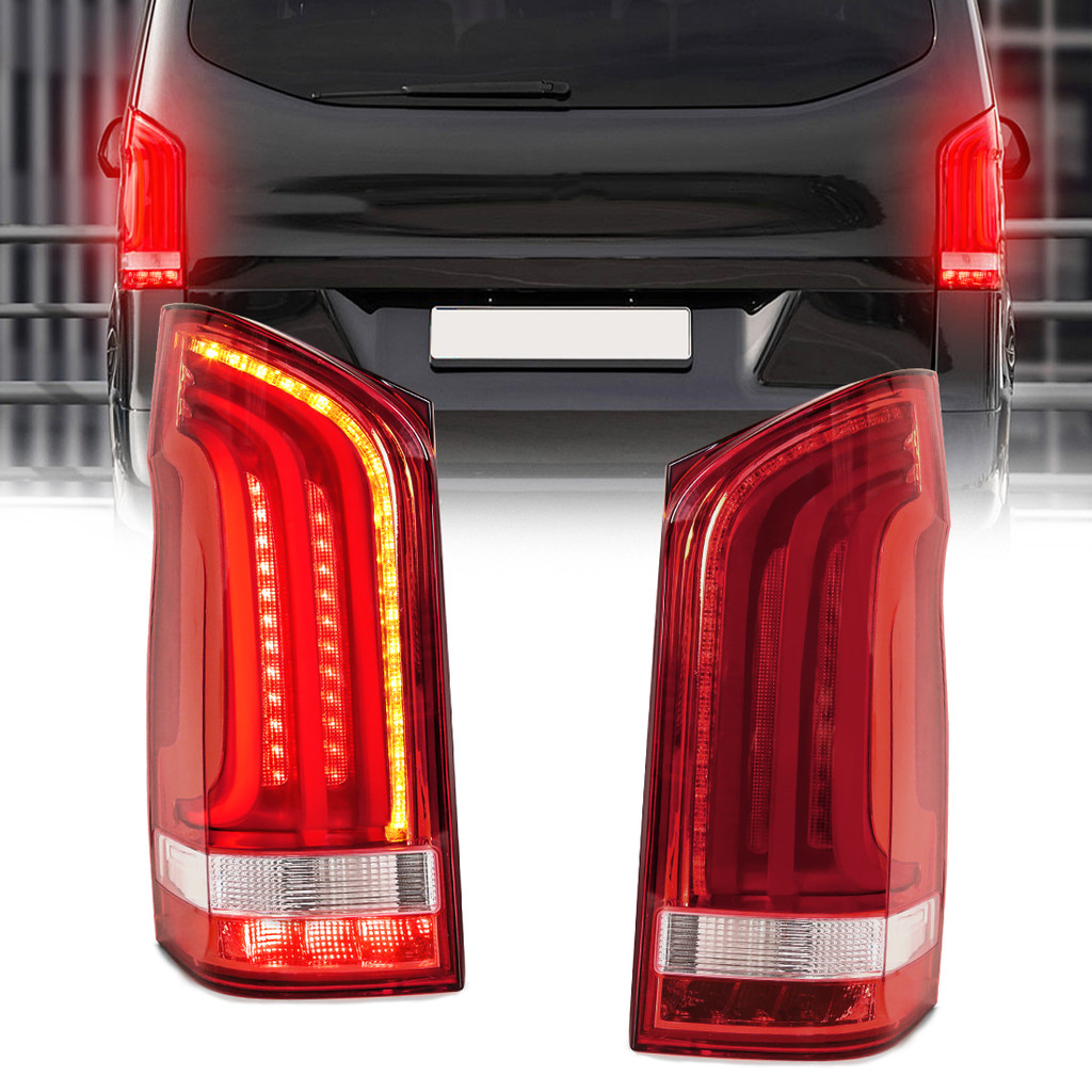 ก4478200664 ไฟท้าย LED สําหรับ Benz Vito W447 V-Class V220D V250 2014 2015-2020 ไฟท้ายเบรคหลังขับรถไ