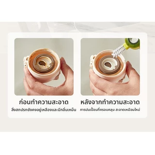 [แปรงล้างแก้ว 3 in 1 แบบหมุนได้] ✨🌀 ทำความสะอาดทุกซอก｜สำหรับกระติกและขวดนม｜หัวแปรงซิลิโคนเกรดอาหาร