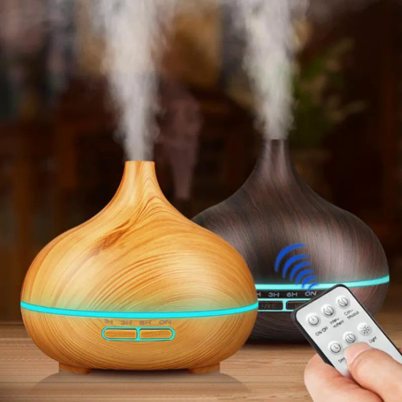 500ml Air Humidifier USB Aroma Diffuser Essential Oil Diffuser with 7 Color LED Lights&Remote Contro