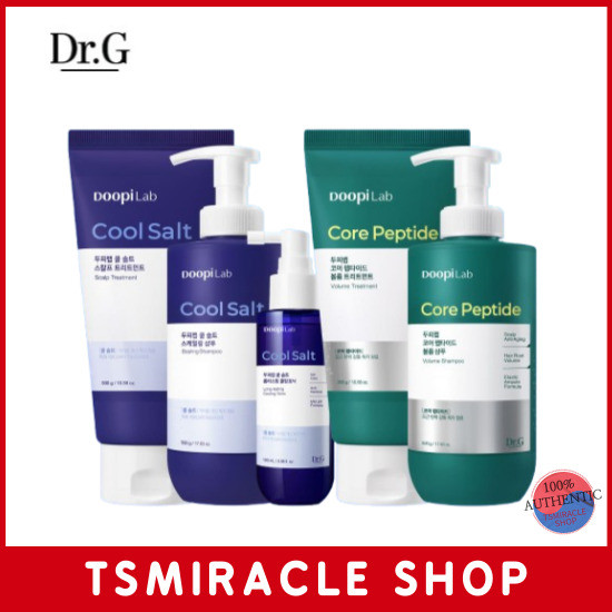 DR.G Doopi Lab Scalp Lab Cool Salt Core Peptide Volume Shampoo Treatment Cooling Tonic Scalp Soothin