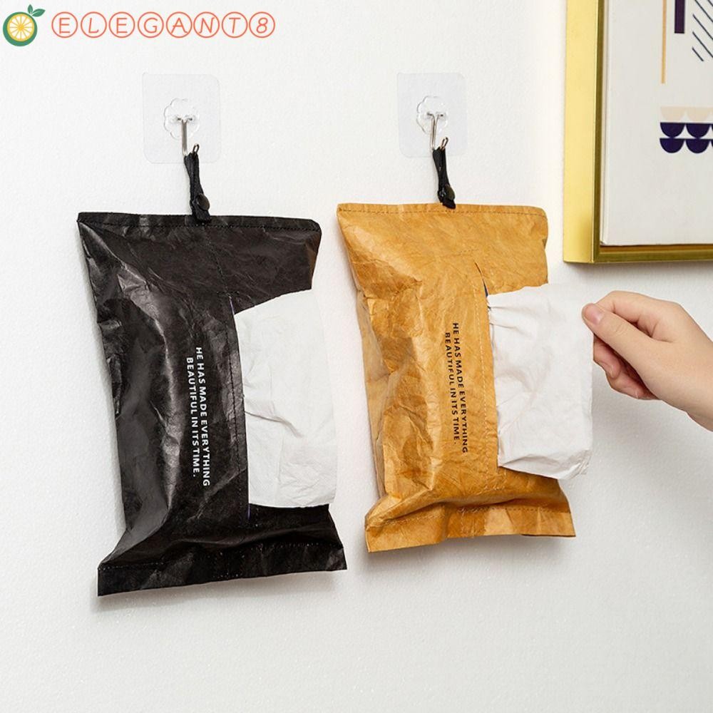 กล่องกระดาษทิชชู่ห้องน้ํา อ้อย กล่องกระดาษทิชชู่แบบพกพากันน้ําพับได้ ลิ้นชักรถ กล่องครอบทิชชู่กันฝุ่น สํานักงาน