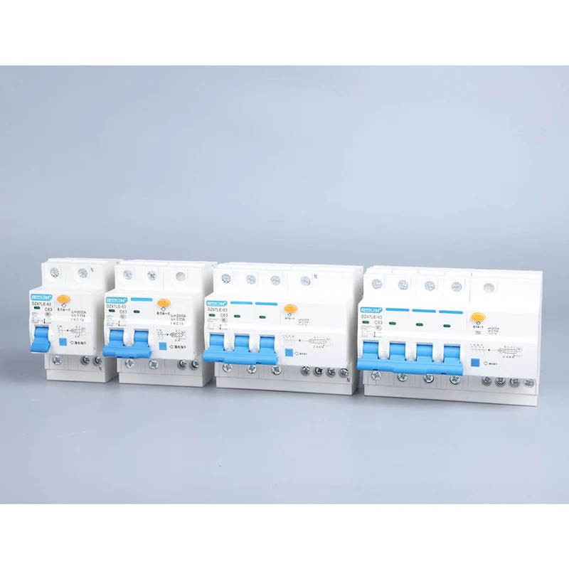ตัวป้องกันไฟฟ้าตกค้าง DZ47LE RCBO RCCB MCB RCD 16A 20A 25A 32A 40A 50A
