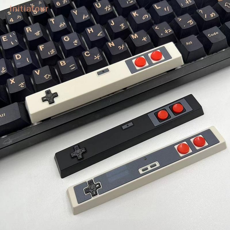 [Initiatour] ปุ่มกดเกมแพดย้อนยุค 6.25u spacebar Artisan Keycap วัสดุ ABS สําหรับสวิตช์ MX สําหรับเล่นเกมคีย์บอร์ดแบบกลไกสีขาว