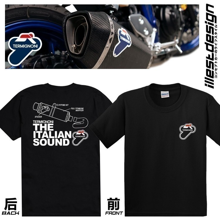 23 fashion 2025 เสื้อยืด Moto : Termignani T2 Design Tshirt. R6 R1M PANIGALE 1199S1299SV4SV4R 1198S 