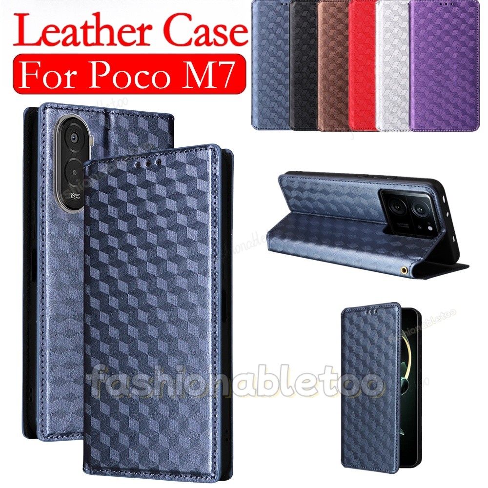 สําหรับ PocoM7 4G หนังสําหรับ Poco M7 plus pro M7plus M7pro M 7 PocoM7 plus PocoM7plus PocoM7 pro Po
