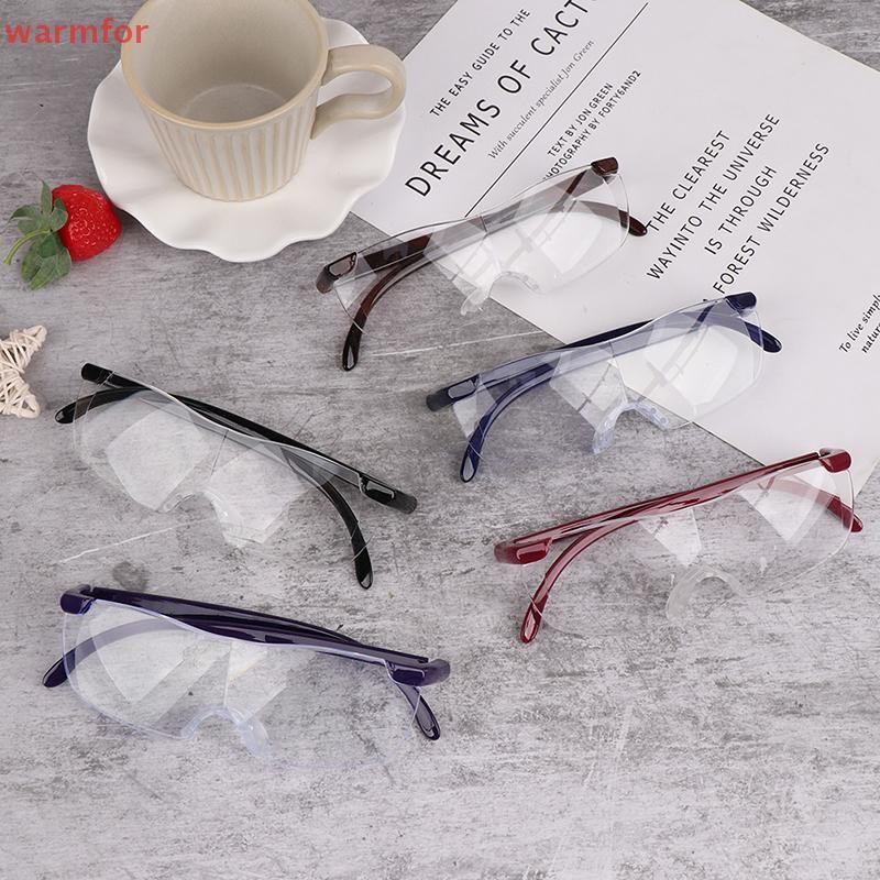 (warmfor) แว่นขยาย 250 องศา Presbyopic Lupa Spectacles แว่นอ่านหนังสือแบบพกพา