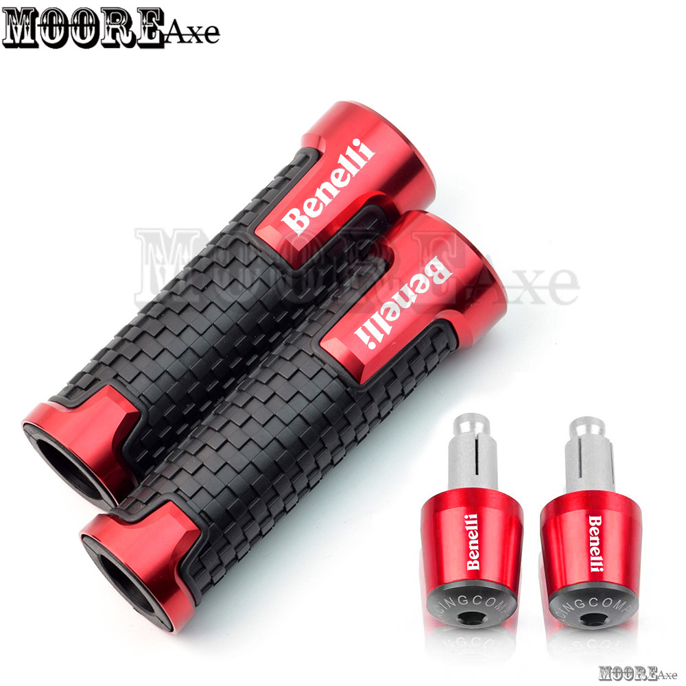 Mooreaxe สําหรับ Benelli 302S 752s BN300 Imperiale400 BJ600 BN600 BN302 TNT 600 135 125 Leoncino 500 250 RFS150I รถจักรยานยนต์ Handlebar Grips พร้อมปลาย 7/8 SBD บาร์ปลั๊กTZ