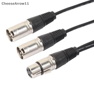 Che 3-Pin XLR ชายคู่ XLR หญิง Y Splitter สายสัญญาณเสียงสําหรับไมโครโฟน TH