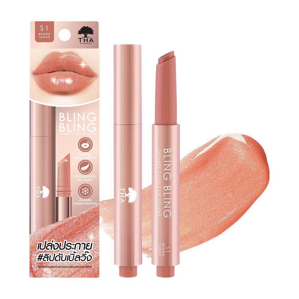 THA - Bling Bling Shimmer Double Lip Volume ขนาด 2กรัม ฑา รูปที่ 5