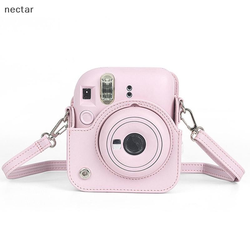 Tar สําหรับ Instax Mini 12 กล้อง PU เคสป้องกัน Trave กระเป๋าพร้อมสายคล้องไหล่ N