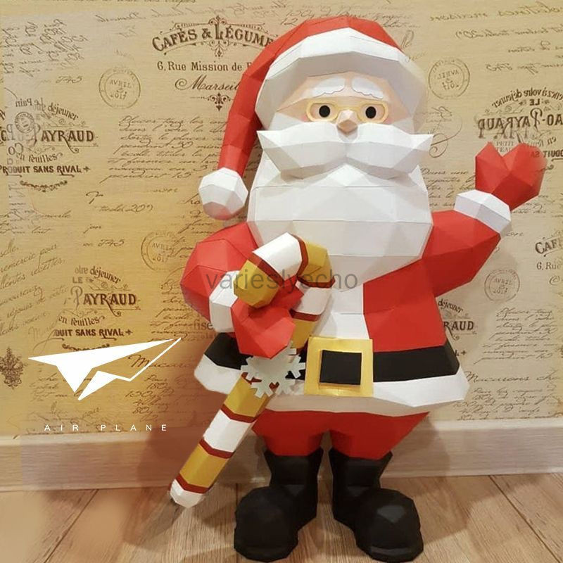 ประติมากรรมกระดาษคริสต์มาส,ชุดงานฝีมือกระดาษ DIY ตัดล่วงหน้า,Handmade Santaclaus Snowman ต้นคริสต์มาส 3D ตุ๊กตา,เกมแบบโต้ตอบสําหรับเด็กทําด้วยมือคริสต์มาส