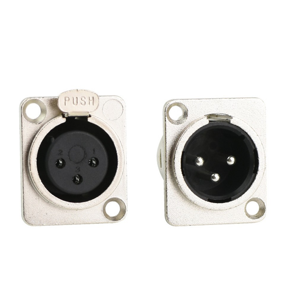 {TWI}ซ็อกเก็ต 3pin XLR ชายหญิงแผงเมาท์แชสซีซ็อกเก็ตแจ็คไมโครโฟนขั้วต่อ
