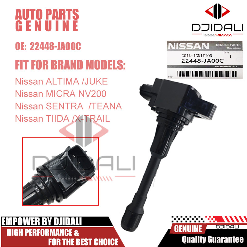 คอยล ์ จุดระเบิด 22448-JA00C สําหรับ Nissan ALTIMA JUKE MICRA หมายเหตุ NV200 SENTRA TEANA TIIDA X-TRAIL AIC-2408N XIC-AC06N