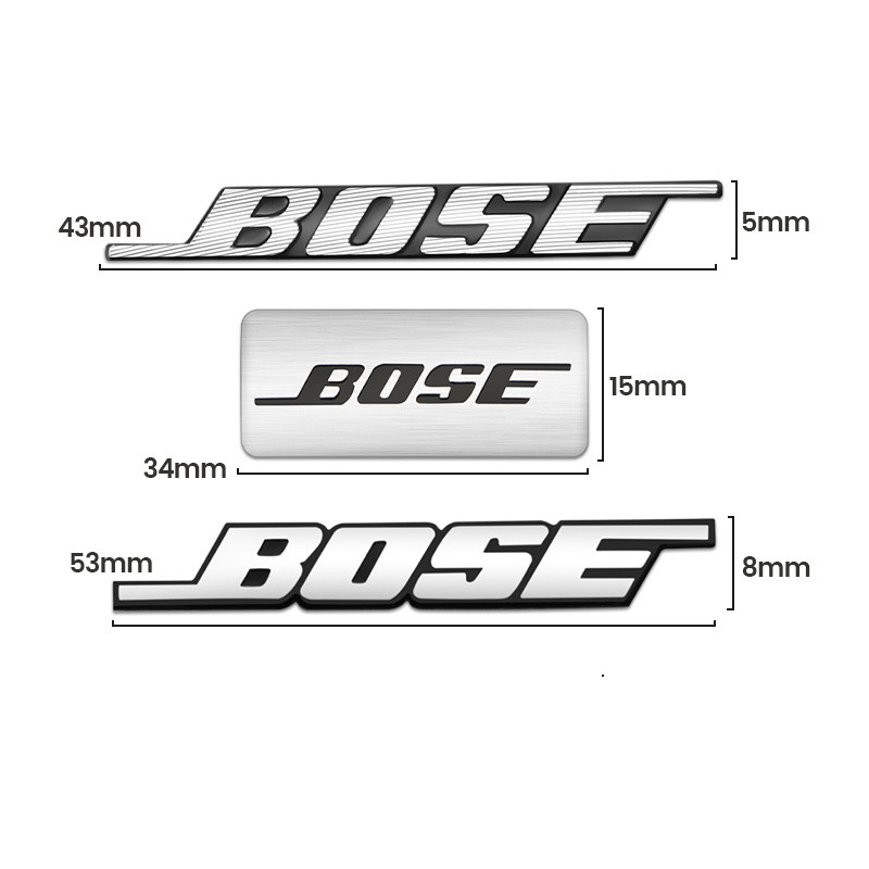 เหมาะสําหรับ โลโก้รถ 3D สเตอริโอสติกเกอร์โลโก้ตกแต่งฝาครอบแตร boss โลโก้รถโลหะ BOSE สติกเกอร์เสียงโลหะเหมาะสําหรับ Mazda Infiniti chevrolet Nissan Honda Toyota Porsche