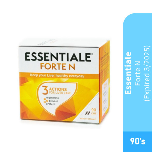 Essentiale Forte N 90s สําหรับอาหารเสริมตับ, สนับสนุนสุขภาพตับ, ตับดีท็อกซ์, 护, 补 (Exp 3/2025) Nutri