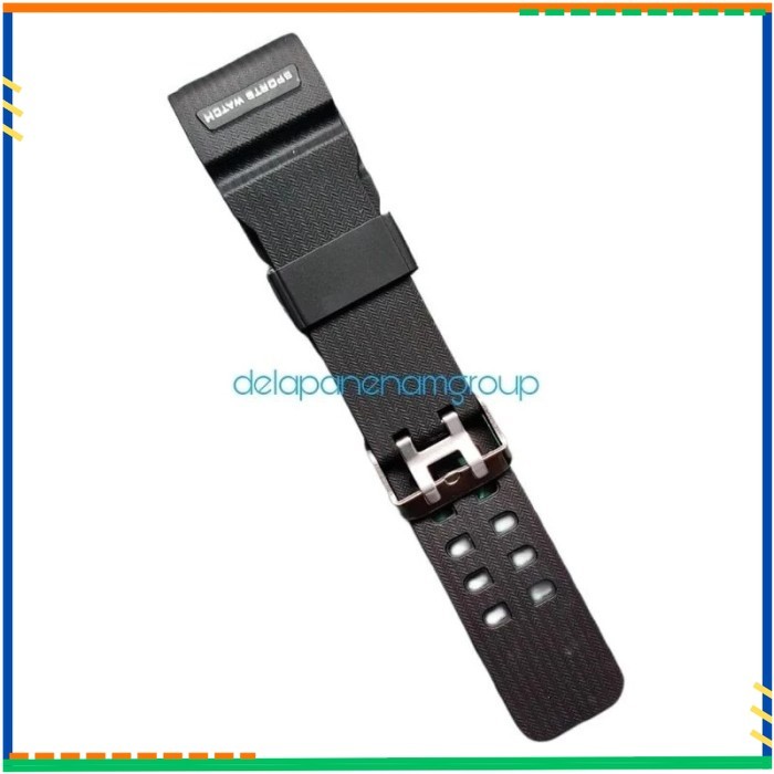 SMAEL 8010 RUBBER STRAP WATCH STRAP - สีดําขลิบขาว
