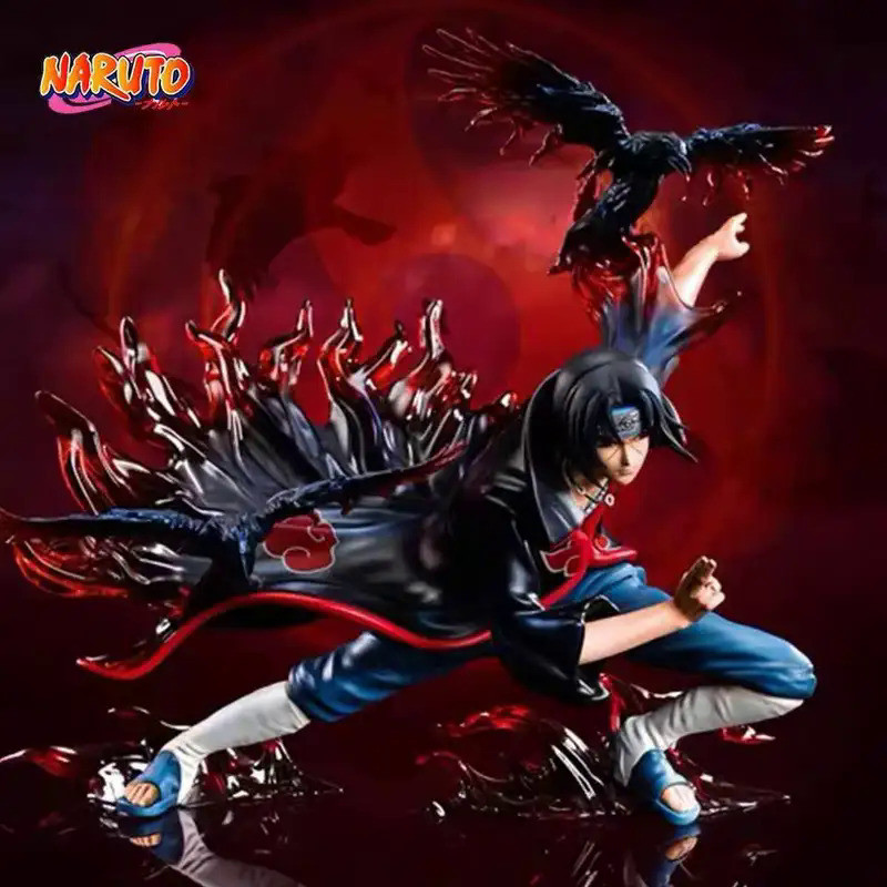 Naruto Anime Subduction Itachi Uchiha Action Figure Raven Itachi PVC Collection ของเล่นสําหรับของขวั
