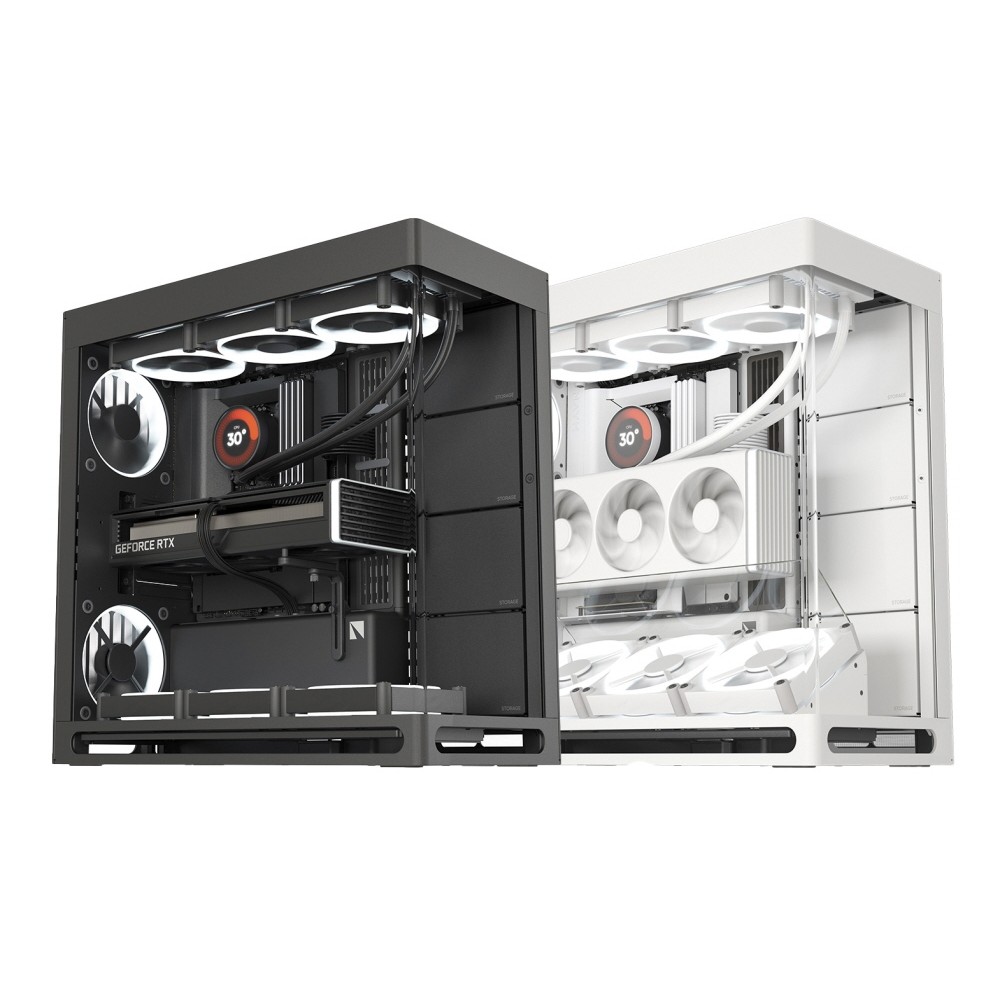 CASE HAVN HS420 /  BASE EDITION / VGPU EDITION / BLACK / WHITE / E-ATX เคส