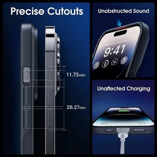 Matte โปร่งแสงโทรศัพท์ไร้สายชาร์จฝาครอบแม่เหล็กสําหรับ iPhone 15 16 14 13 12 11 Pro Max 16 Plus เคสโทรศัพท์