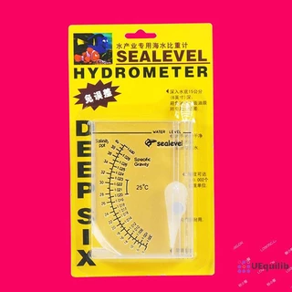 Uequilib ความแม่นยําสูงน้ําทะเล Hydrometer ปลาอัตโนมัติ Hydrometer โปร่งใสเครื่องวัดความเค็มใหม่