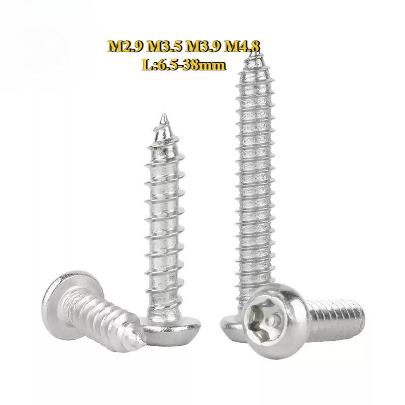 [BY-XSP-W] Flat Head Torx Tapping/น็อต สกรู หัวเตเปอร์ /หัวกลม F ช่องขัน ดาว ท็อกซ์ สแตนเลส 304 เกลียวปล่อย M2.9 M3.5 M3.9 M3.9 M3.9 M4.