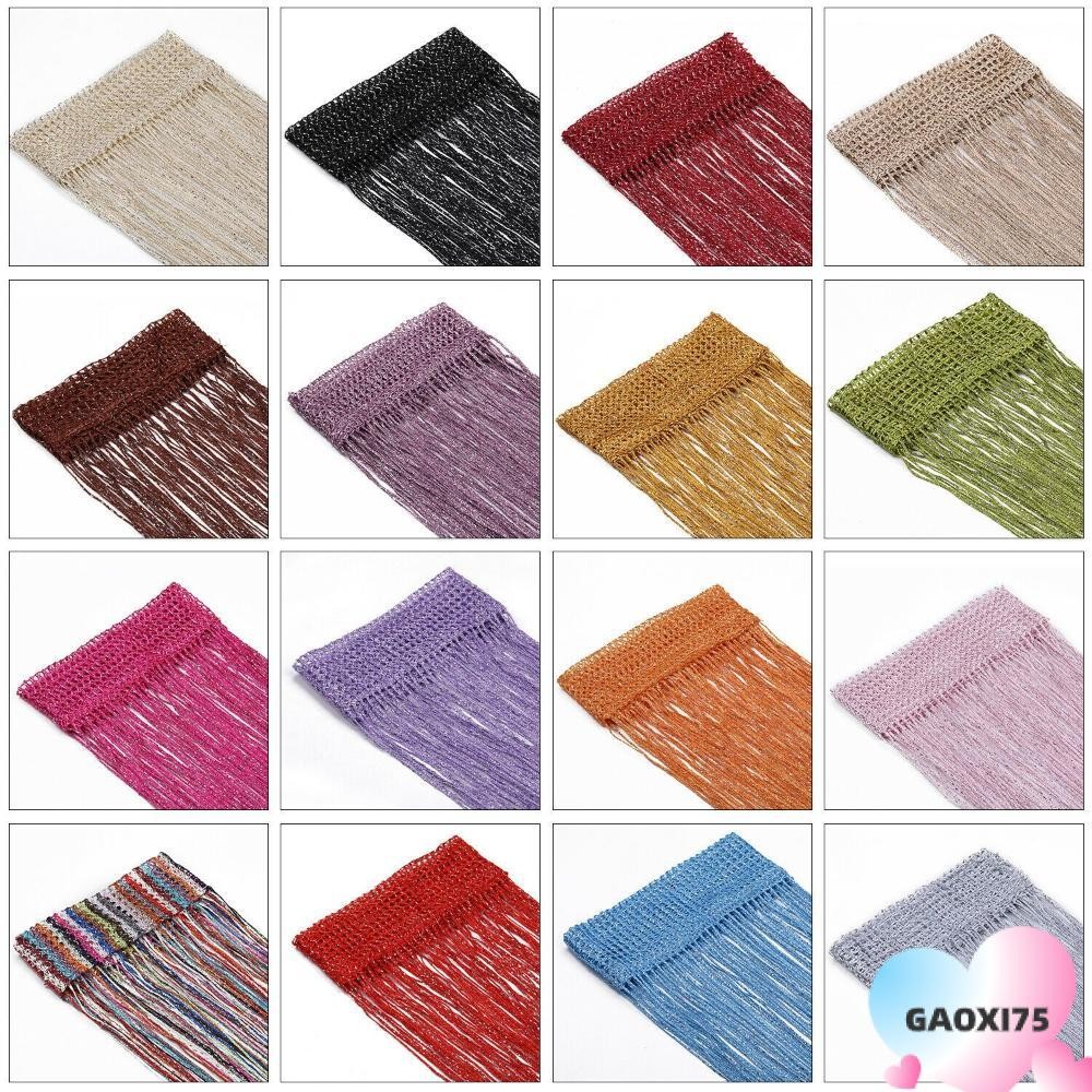 Goxi75 แขวนผ้าม่านลูกปัดตกแต่งบ้านแฟชั่นผ้าม่านหน้าต่าง Room Divider พู่ Shining ประตูหน้าจอ Fly